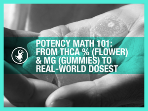 Potency Math 101: From THCA % (Flower) & mg (Gummies) to Real-World Doses