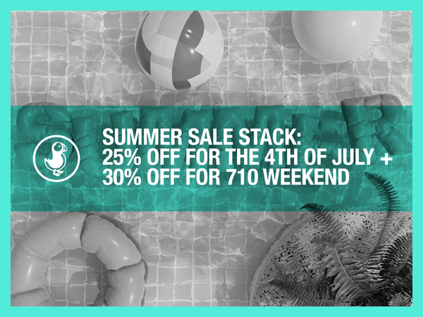 Summer Sale Stack: 25% Off for the 4th of July + 30% Off for 710 Weekend
