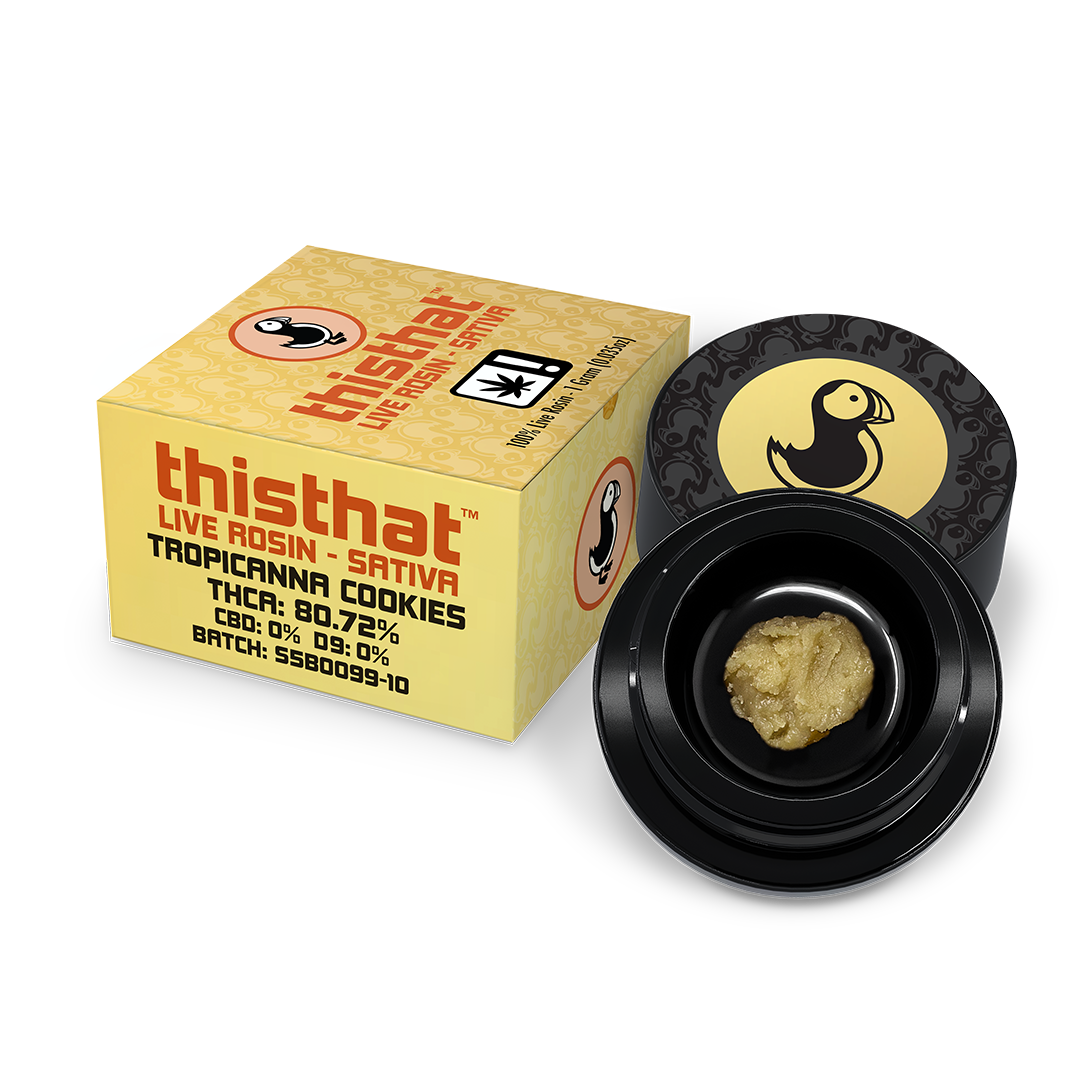 Dabs de colofonia viva con THCA - 1 g