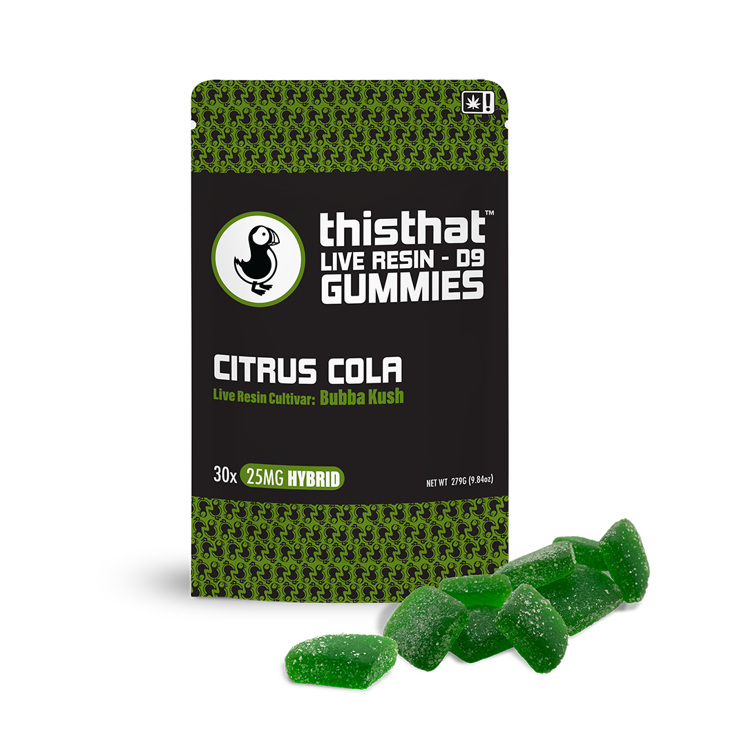 Gomitas de resina viva D9 - 25 mg