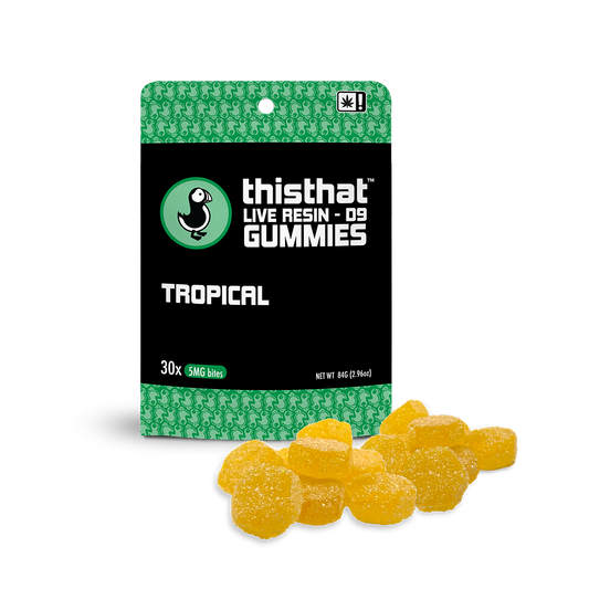 Live Resin D9 Gummy - 5mg.