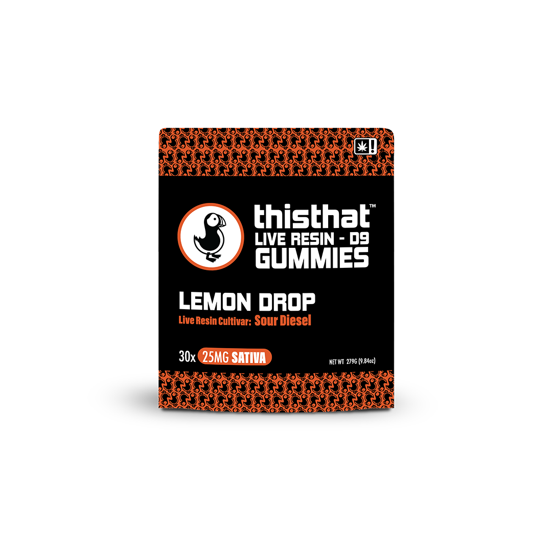 Live Resin D9 Gummies - 25mg.