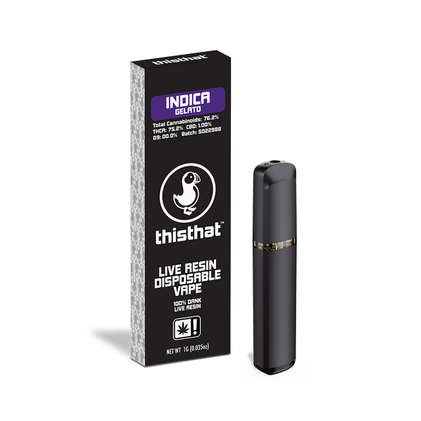 Resina viva de THCA desechable - 1 g