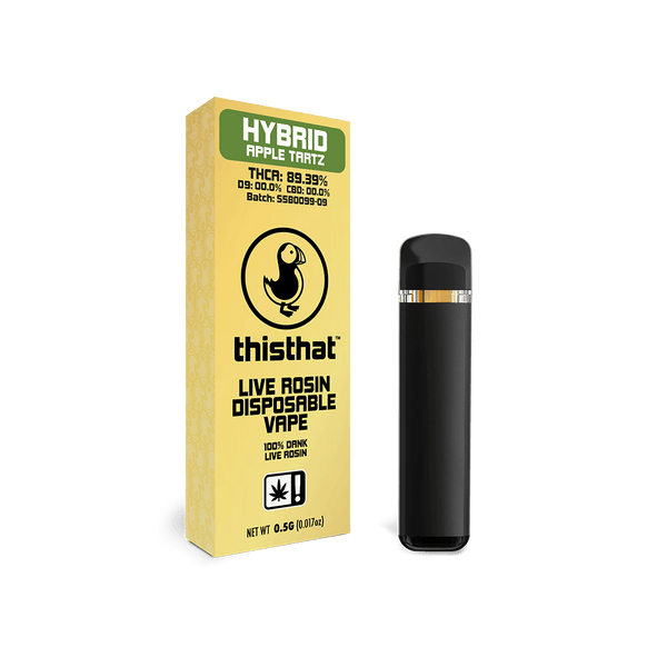 THCA Live Rosin Disposable - 0.5G